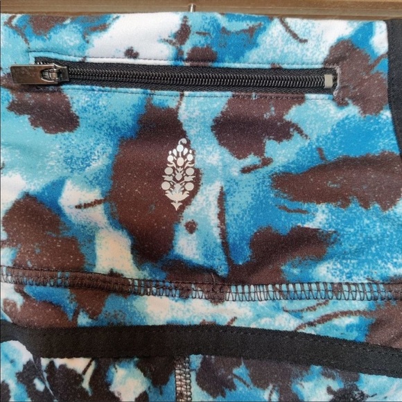 Free People FP Movement You’re a Peach Blue High-Rise Leggings Small NWT - Picture 3 of 5